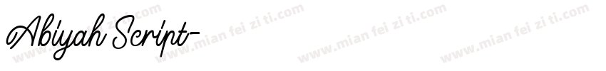 Abiyah Script字体转换